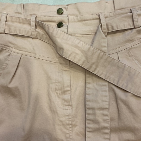 ESQUALO High Rise Pink Skirt with Tie - Picture 6 of 9